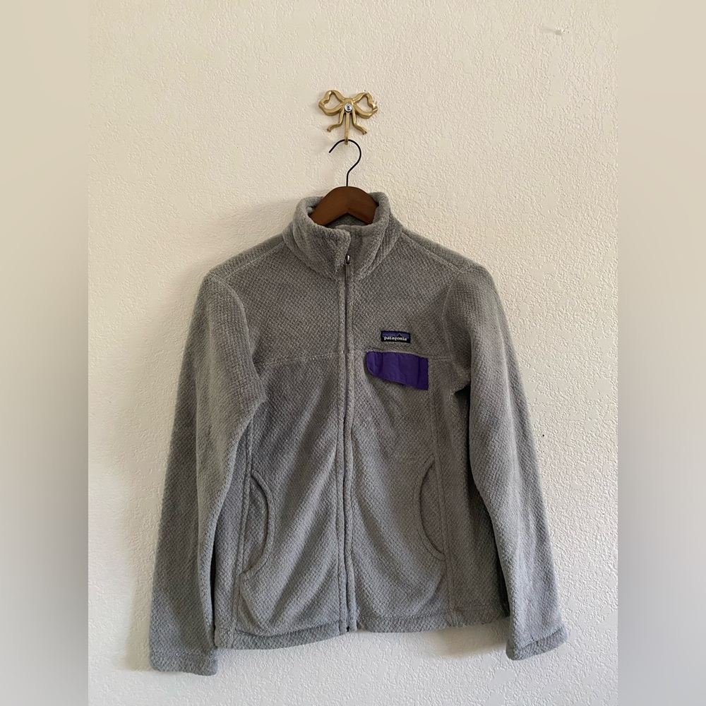 Patagonia Re-Tool Full Zip Jacket Gray Long Sleeve Mock Neck Women’s Size Small